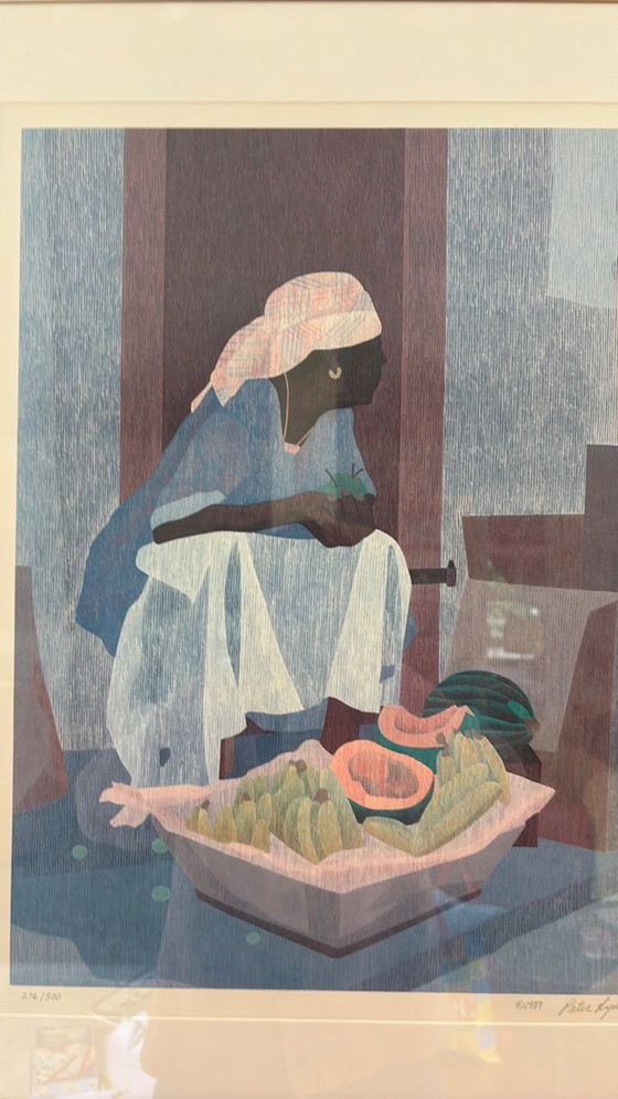 Image 1 of peter lynn kleurzeefdruk ingelijst schilderij