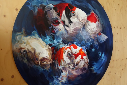 Koi carp painting