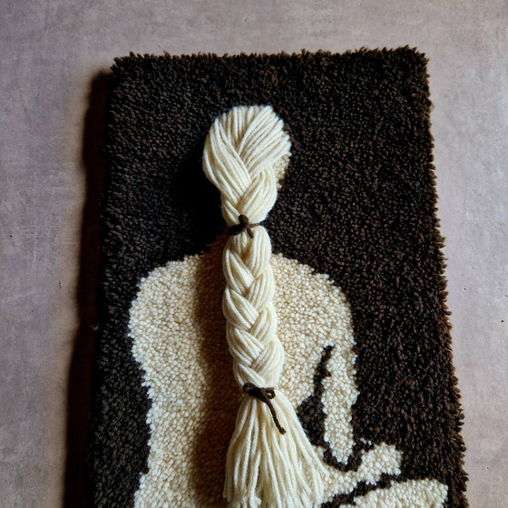 Image 1 of Arazzo da parete vintage in lana anni '70 Smyrna