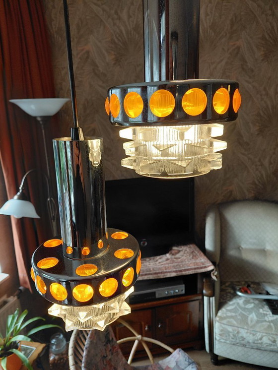 Image 1 of Vintage hanglamp '70 Massive Cascade