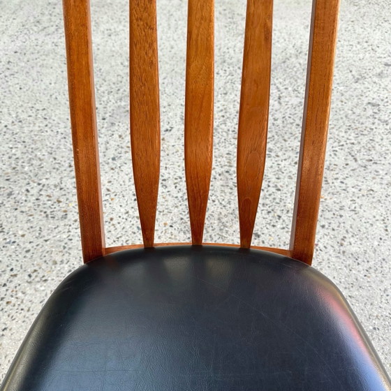 Set of 4 Dining chairs by Niels Koefoed, 1960, Henning Kjaernulf, Wood, Black (photo 7 of 10)