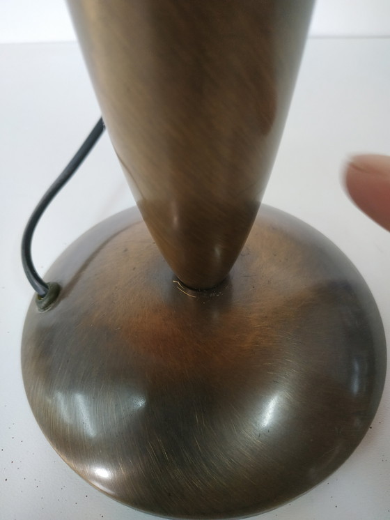 Image 1 of Lampada da tavolo in vetro in stile vintage anni '60-'70