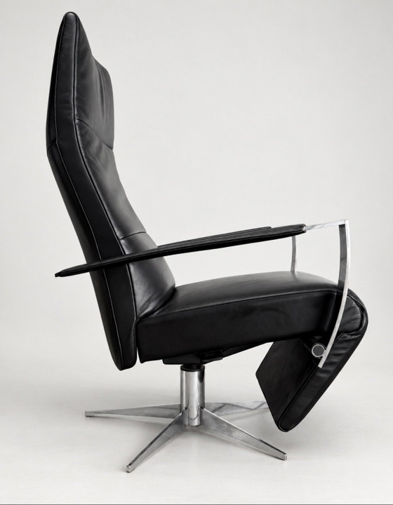 JORI Idaho Medium — Cuir Noir & Chrome – Fauteuils de relaxation (photo 13 of 15)