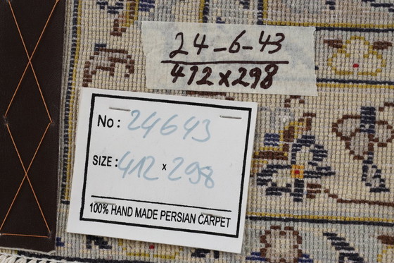 Image 1 of Tappeto persiano Kashan 4,12 x 2,98 Tappeto orientale pregiato n. 24643