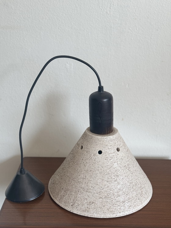 Image 1 of Vintage brutalist ceramic pendant lamp