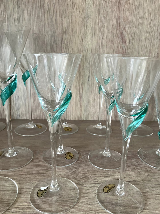 Image 1 of Compleet Glasservies Kristal +/-1990 Handgemaakt