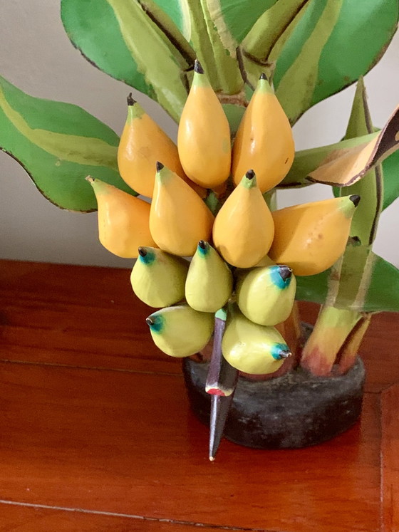 Bernadette Schillings Painted Wooden Banana Tree 30 cm – Decorative Objects (photo 8 of 14)