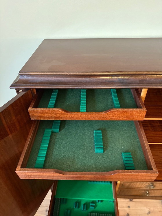 Image 1 of Armoire de rangement Art Déco danoise vintage, années 1940 - Armoire en bois scandinave