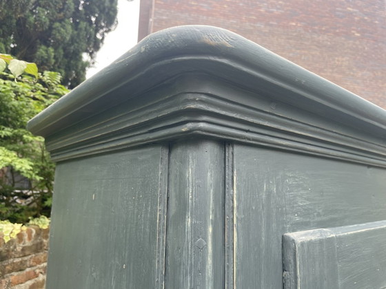 Image 1 of 18E Eeuwse Kledingkast Keukenkast Halkast Legkast Frans  Antiek