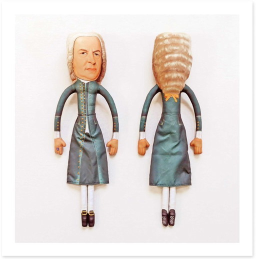 Bach-cadeau | Johann Sebastian Bach | Componist kunstpop | Klassieke muziekdecoratie | Cadeau voor muziekleraar