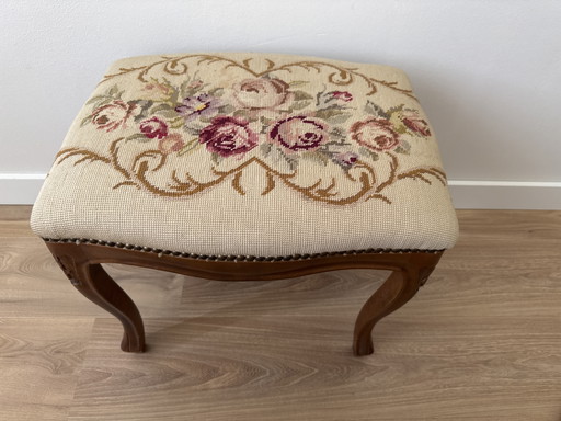 Poggiapiedi vintage – krukjes, Wood