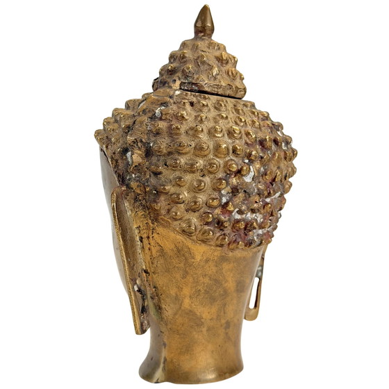Cabeza de Buda de Bronce al Estilo Nepalí-Himalayo Inspirado – Esculturas, Bronze (photo 6 of 9)