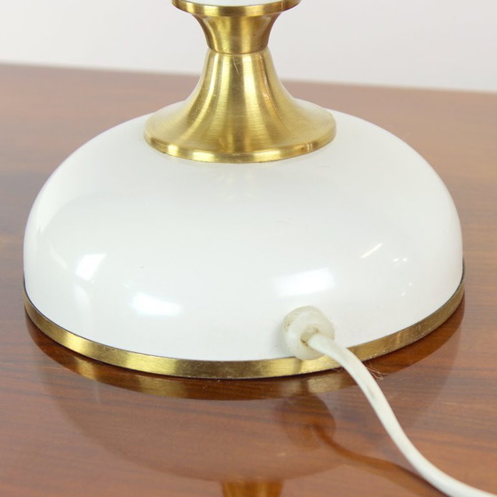 Image 1 of Space Age tafellamp van metaal en glas van Napako, Tsjecho-Slowakije, jaren 70