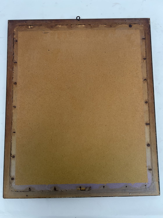 Image 1 of Antique drawing of pink birds