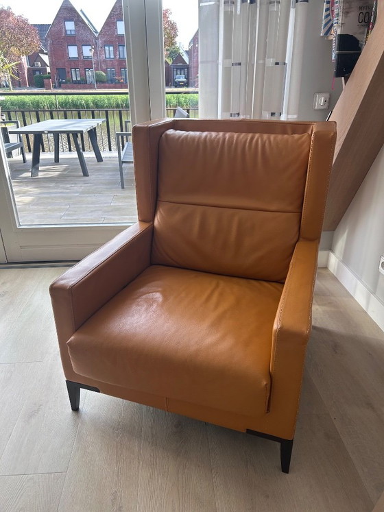 Poltrona color cognac – Poltrone, Pelle, Legno (photo 2 of 6)