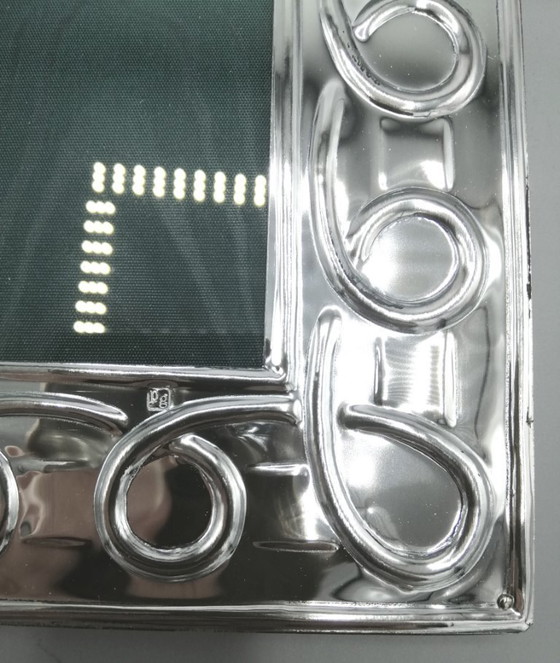 Image 1 of Silver plated metal frame, size for 9x13 photos