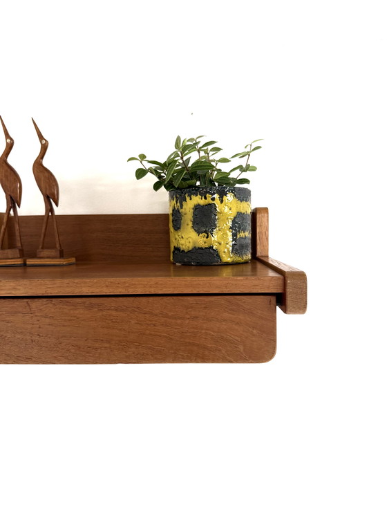 Image 1 of Console murale vintage en teck, Aksel Kjersgaard '60