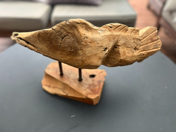 Unique driftwood sculpture, object, fish on a stand – Decorative Objects (photo 8 of 8)