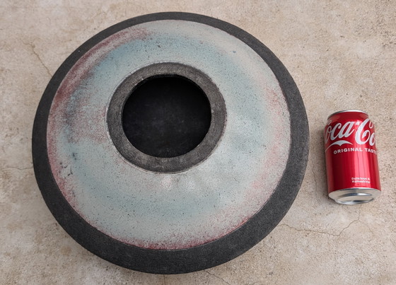 Image 1 of Jarrón/Maceta: Platillo Volador de Cerámica Raku.