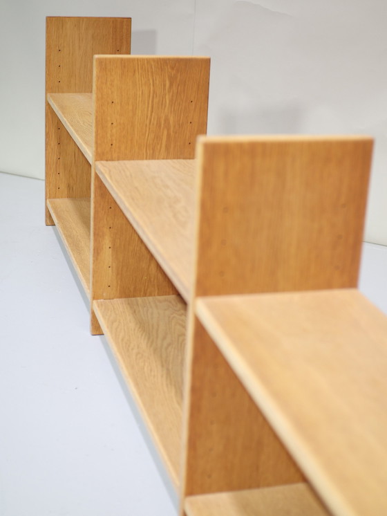 Image 1 of Eiken Wandsysteem Wandplanken Deens Vintage