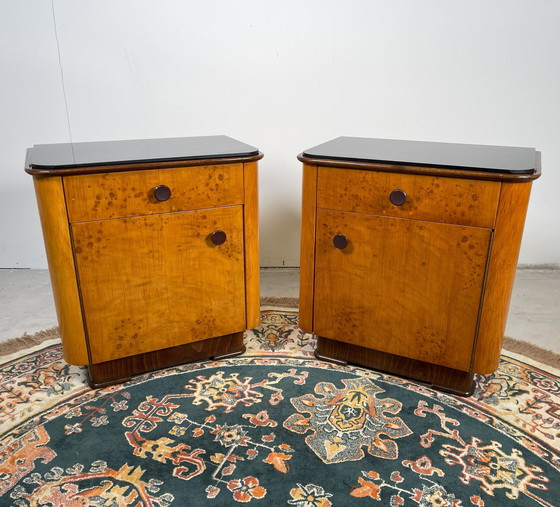 Image 1 of Set Nightstands Up Zavody, By Jindřich Halabala