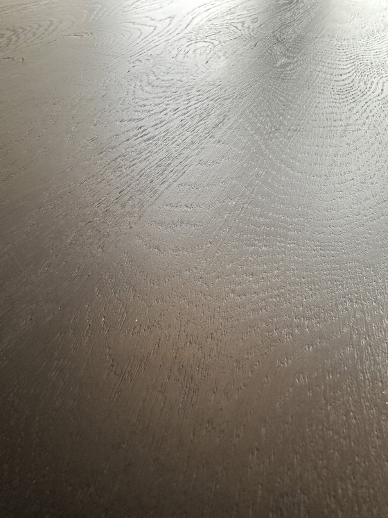 Image 1 of Table à manger Chêne Noir Danois Ovale 160x90