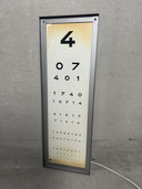 Test de lecture vintage - cabinet d'ophtalmologie (lampe murale)