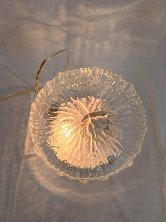 Image 1 of Authentieke Franse plafondlamp uit het midden van de 20e eeuw, inbouwmodel, van PAT ANGEM (jaren 60).