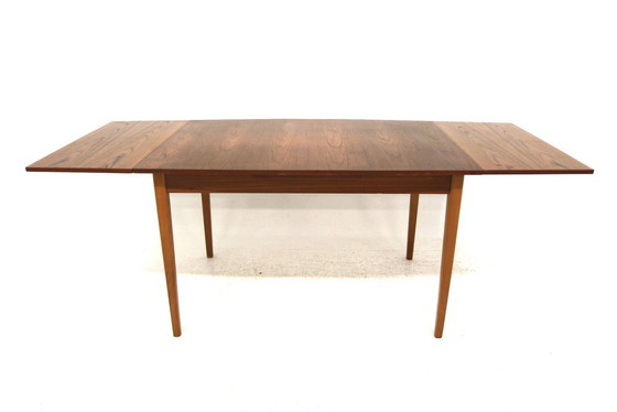 Teak Dining Table, Sweden, 1960, Mid Century Modern (photo 5 of 7)