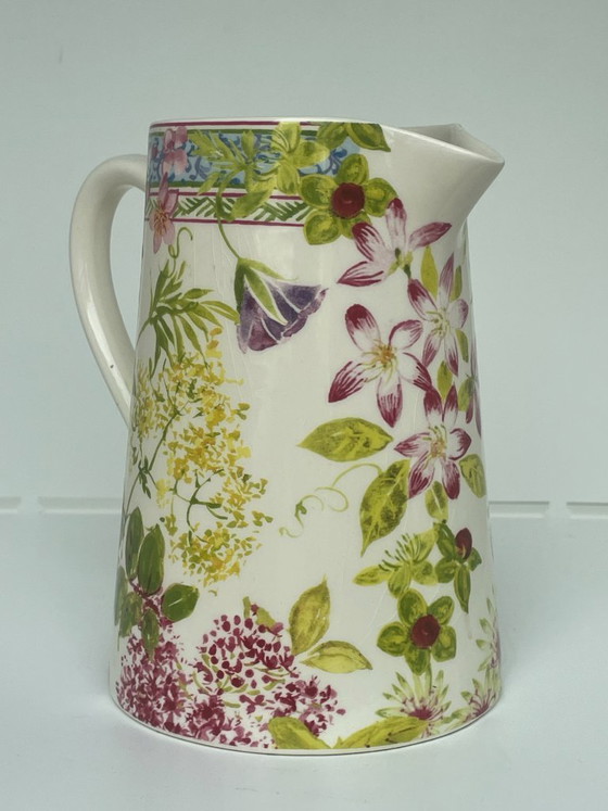 Image 1 of Gien Millefleurs - Isabelle de Borchgrave – Coffret 6 personnes + pichet