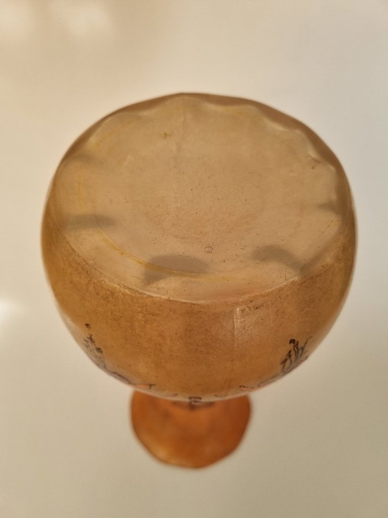 Image 1 of Beautiful Art Deco glass vase by Legras & Cie., circa 1920