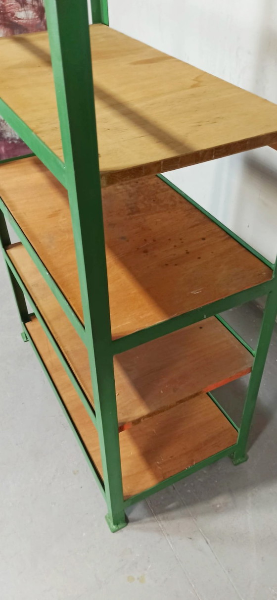 Image 1 of Vintage industrial shelving unit 