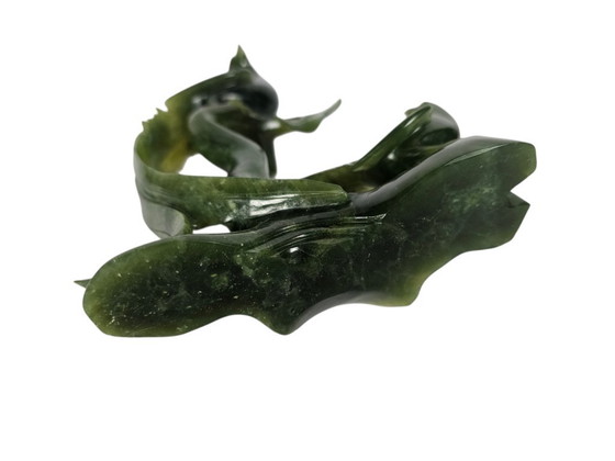 Image 1 of Vintage Chinese Export Bowenite "Jade" Carving of a Bird of Paradise - 2nd half of the 20th century