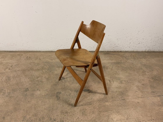 Image 1 of SE18 klapstoelen van Egon Eiermann voor Wilde & Spieth, set van 3
