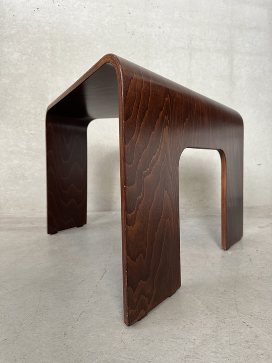 Image 1 of Vintage ‘bentwood’ bijzettafel Ekornes 1990’s