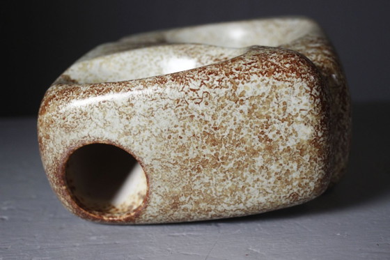 Roberto Rigon & Bertoncello Ceramiche - Free Form Double Body Vase Italy 1970s – Mid Century Modern (photo 8 of 9)