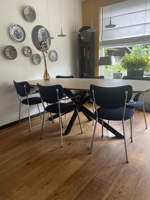 Brothers de Wit, fantastic set of 6 armrest chairs