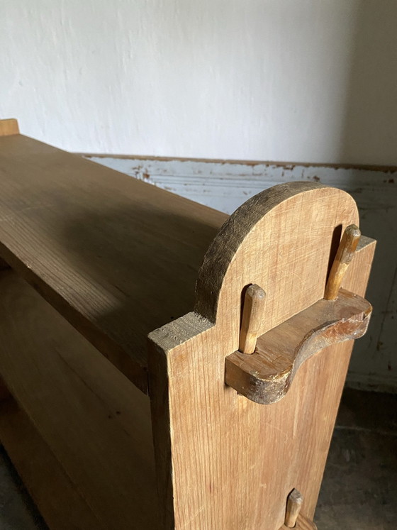 Two antique solid pine floor-standing Bookcases – vintage, Wood (photo 12 of 14)