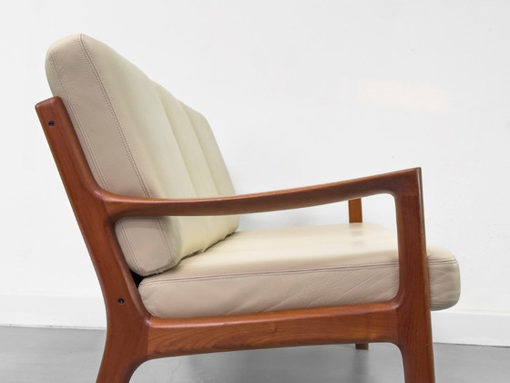 Canapé Senator 3 places en cuir et teck, par Ole Wanscher pour Cado, 1977 – Canapés 3 places, Leather (photo 19 of 26)