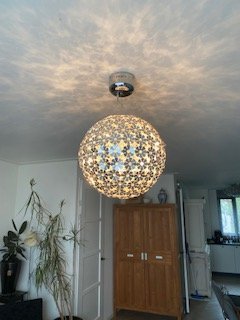 Image 1 of Steinhauer Bulb Pendant Lamp of Flowers, Diameter 50