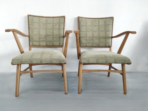 Atemberaubendes Set aus 2 Vintage-Sesseln im skandinavischen Stil der 1950er/60er Jahre