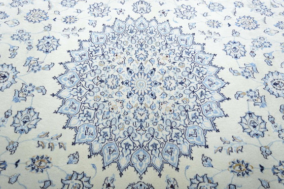 Image 1 of Hand-knotted Nain 9 La Oriental Rug With Silk - 340 X 243 Cm