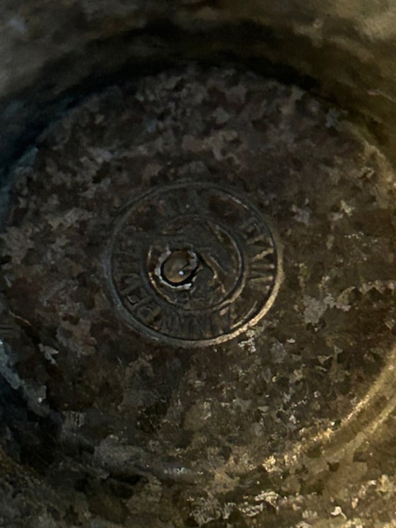 Image 1 of Tulip vase with pewter pewter base (2x)