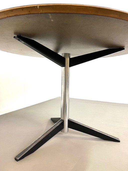 TE)^ table de salle à manger ronde par Martin Visser pour 't Spectrum Bergeijk 1961