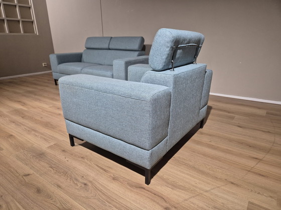 Image 1 of Montel Tosca - Fauteuil - Bleu - Tissu - Design