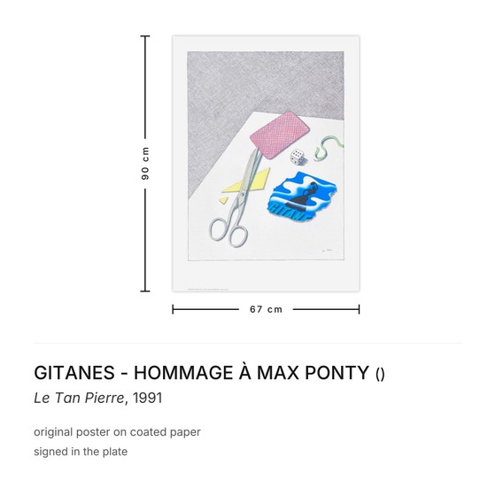 Image 1 of Gitanes - Homenaje a Max Ponty Le Tan Pierre Póster 1991