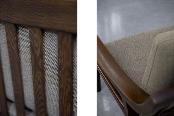 Image 1 of Vintage Mid-Century Scandinavian Modern 3-Seat Sofa & Armchair by Hans J. Wegner for Getama, Set of 2, 1960s