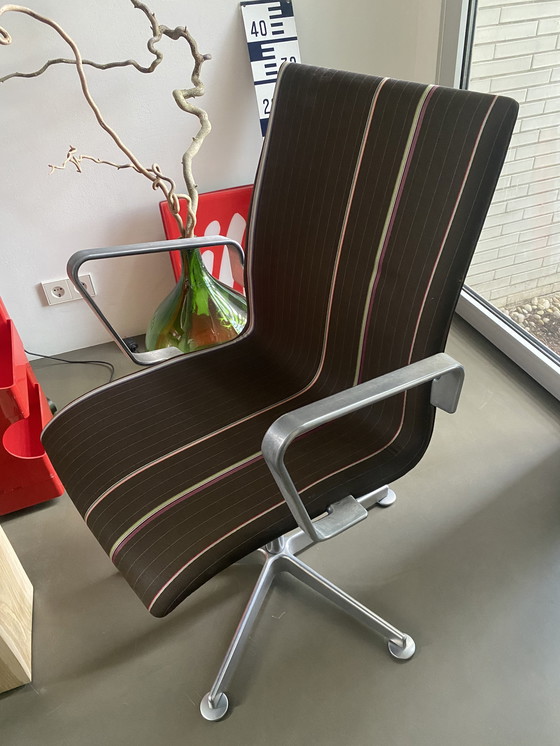 Image 1 of 1x Arne Jacobsen Fritz Hansen Oxford Stuhl Drehstuhl Bürostuhl Paul Smith quadratisch