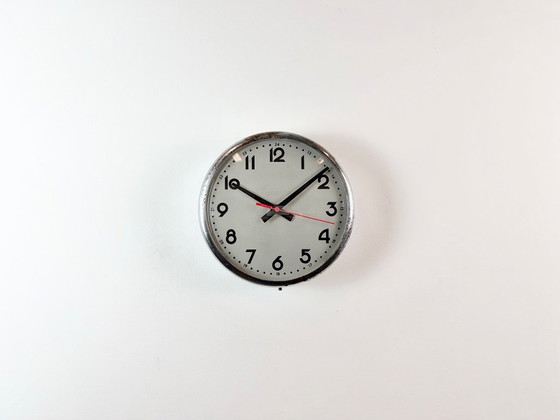 Vintage Wandklok van PAL, jaren 50 – Klokken, Glas, IJzer (photo 2 of 18)
