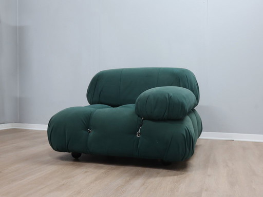Original Camaleonda green fabric armchair Mario Bellini C&B 1960s